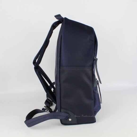Longchamp Navy Nylon Backpack with Front Zip Pocket main image 12